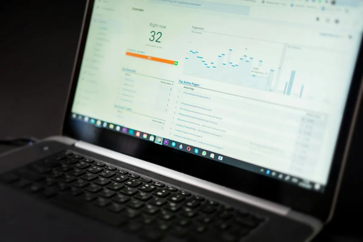 An SEO analytics dashboard showing rankings data
